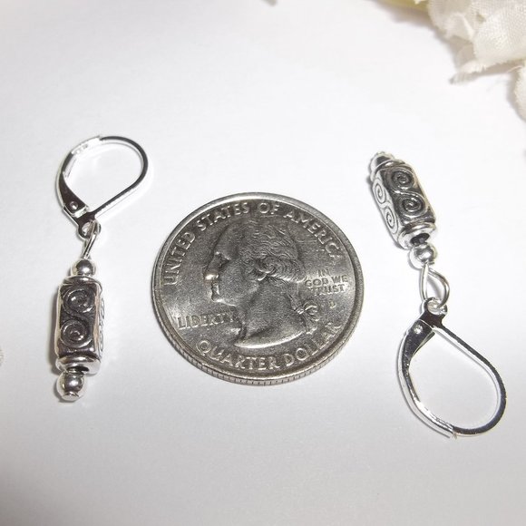 Earring, Silver Earring, Minimalist Earring, Silver Earring Set, Earring D101 - Picture 3 of 9